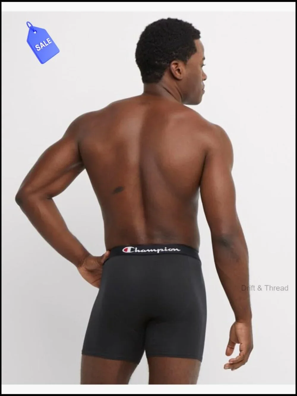 3 Pack Men's Stretch Cotton Boxer Briefs Breathable Support Pouch Moisture